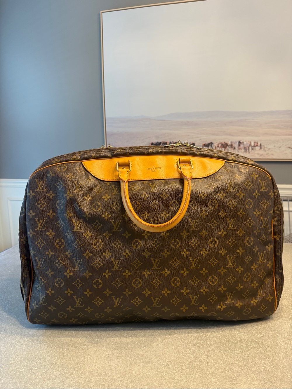 Authentic Louis Vuitton Alizé 2 Poches Monogram Travel Bag